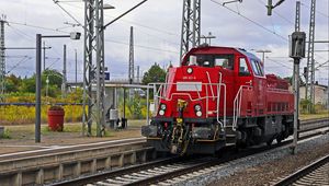 Preview wallpaper deutsche bahn, railway station, platform, transit