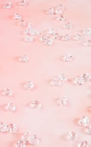 Preview wallpaper diamonds, gems, crystals, pink