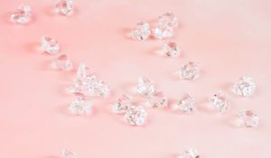 Preview wallpaper diamonds, gems, crystals, pink