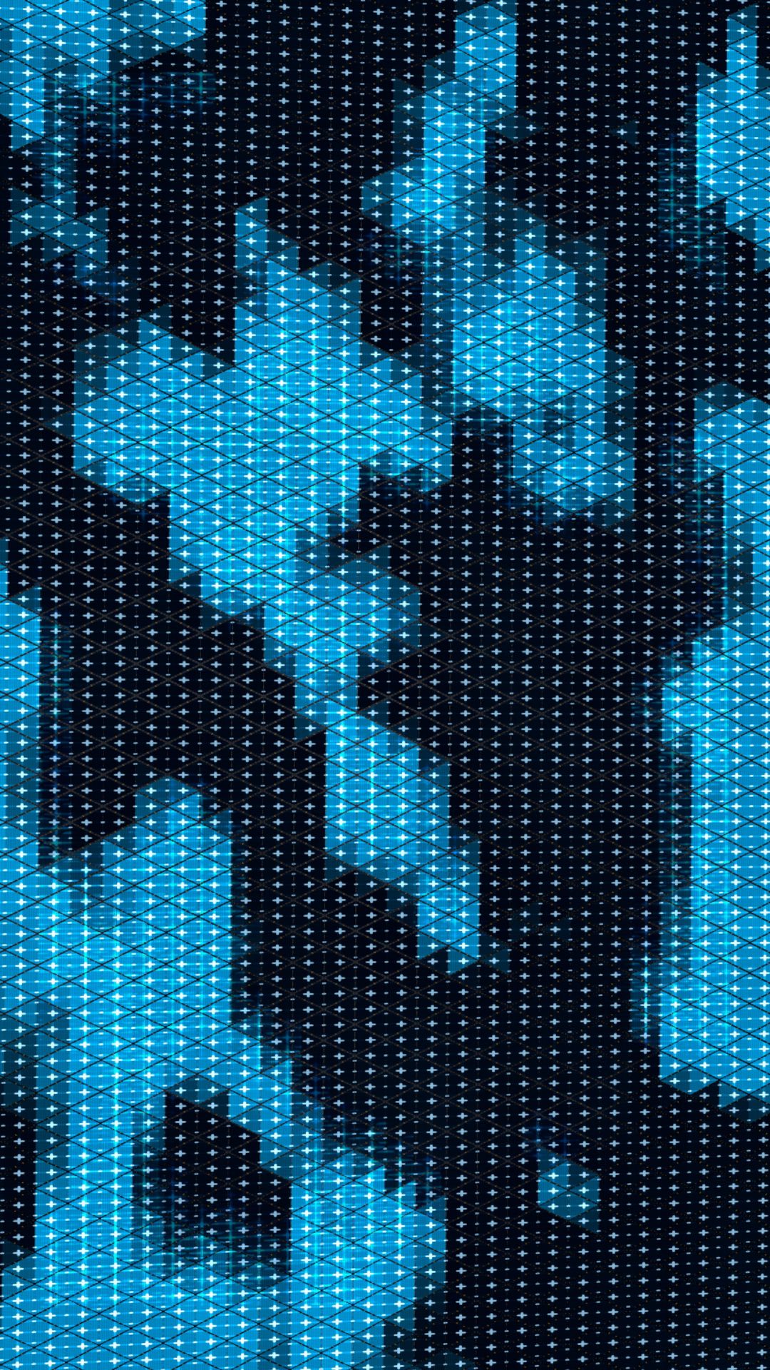 Download wallpaper 1080x1920 diamonds, grid, lines, blue, black samsung ...