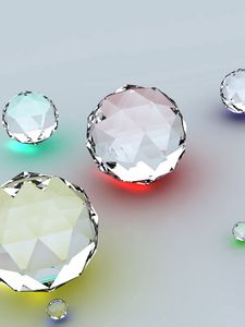 Preview wallpaper diamonds, shape, reflection, surface