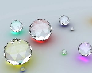 Preview wallpaper diamonds, shape, reflection, surface