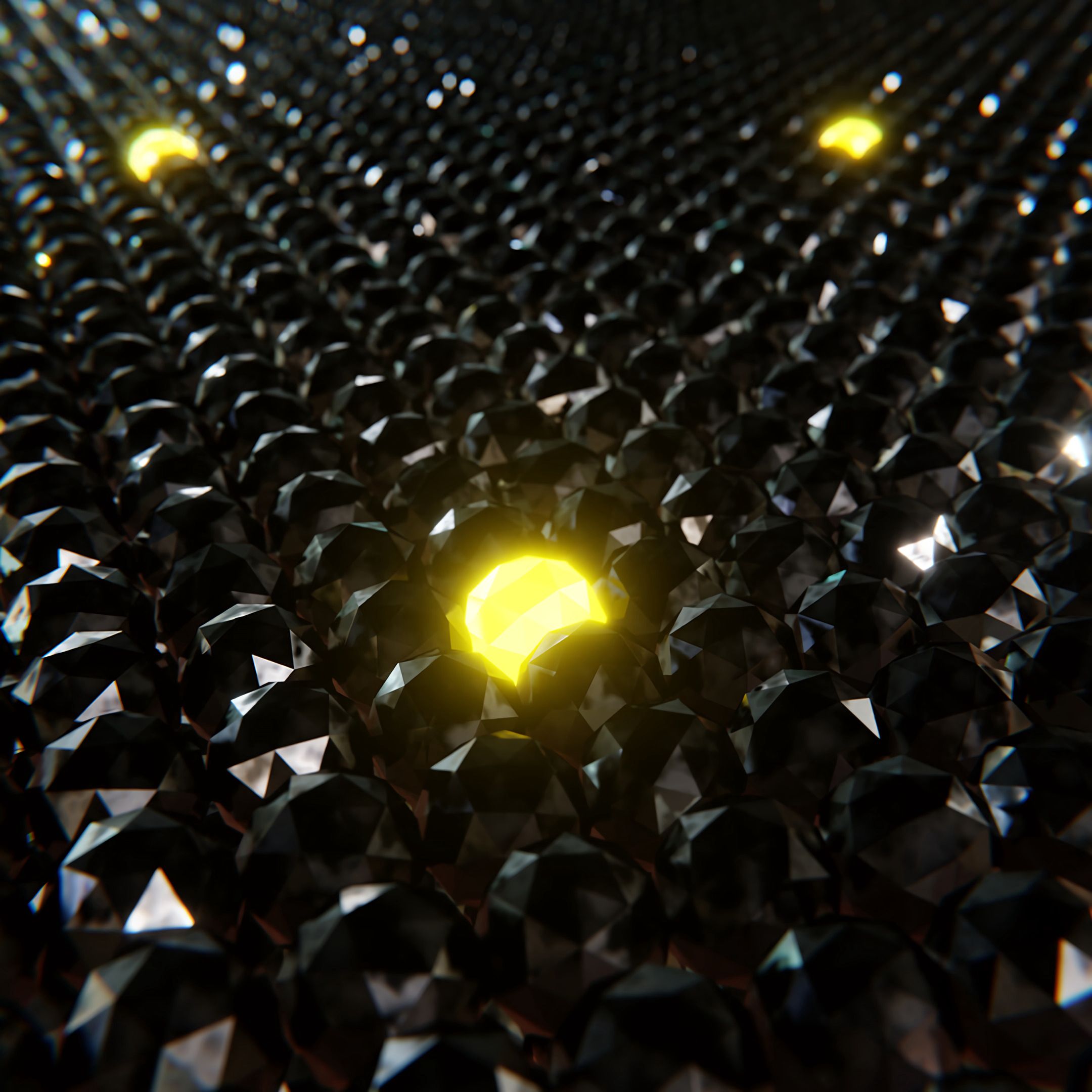 Download wallpaper 2160x2160 diamonds, shapes, edges, glow, 3d hd ...