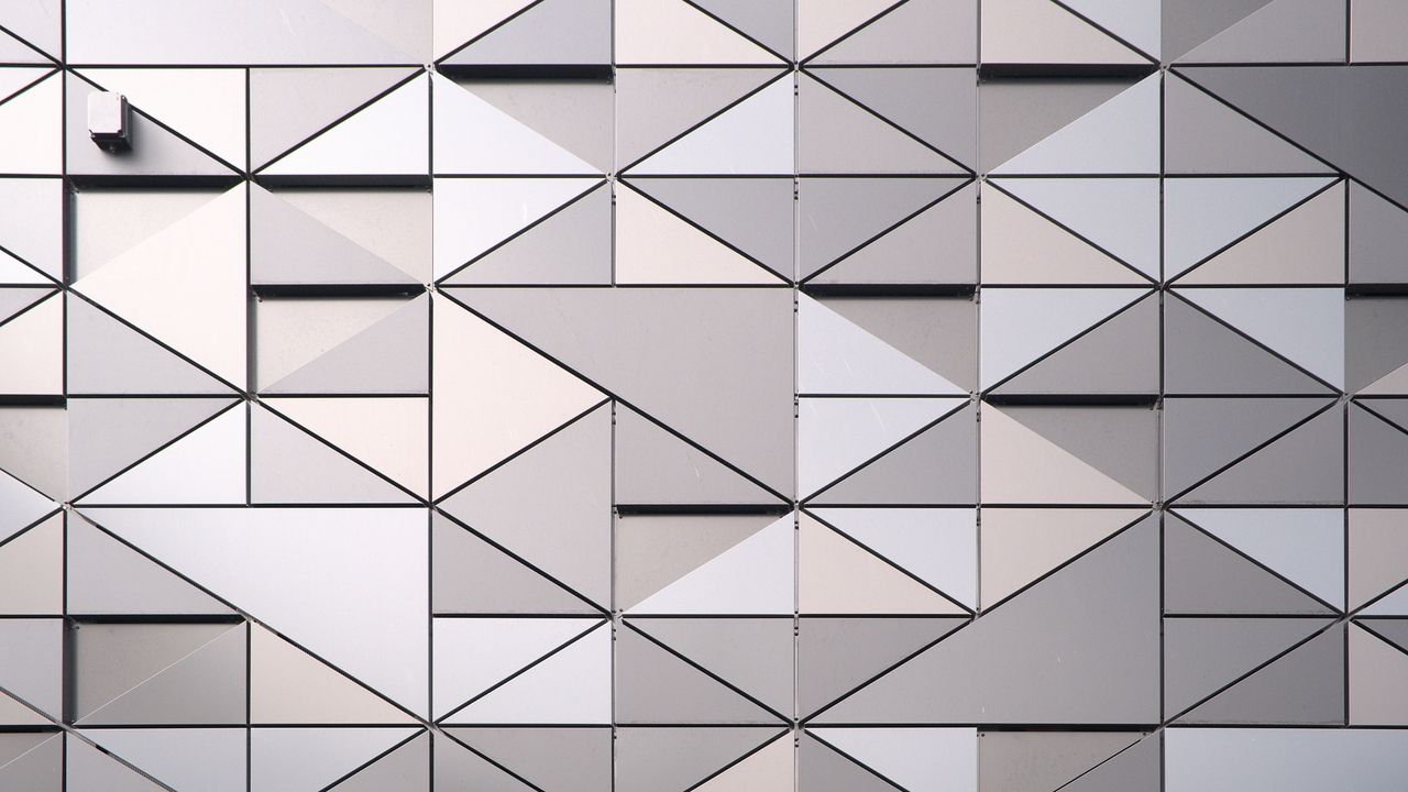 Wallpaper diamonds, triangles, volume, surface, texture