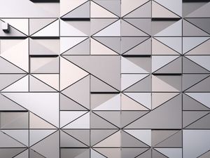 Preview wallpaper diamonds, triangles, volume, surface, texture