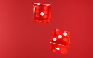 Preview wallpaper dice, cubes, red