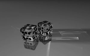 Preview wallpaper dice, dots, glass, surface