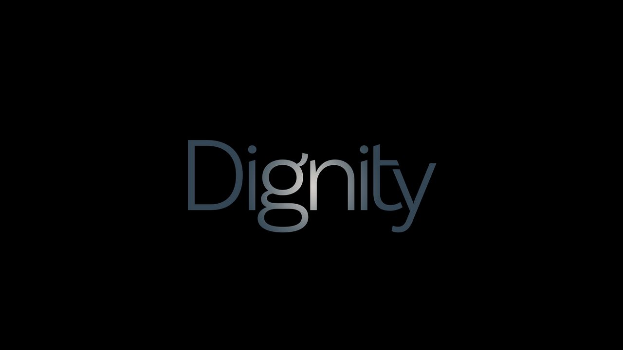 Wallpaper dignity, inscription, word, minimalism, black