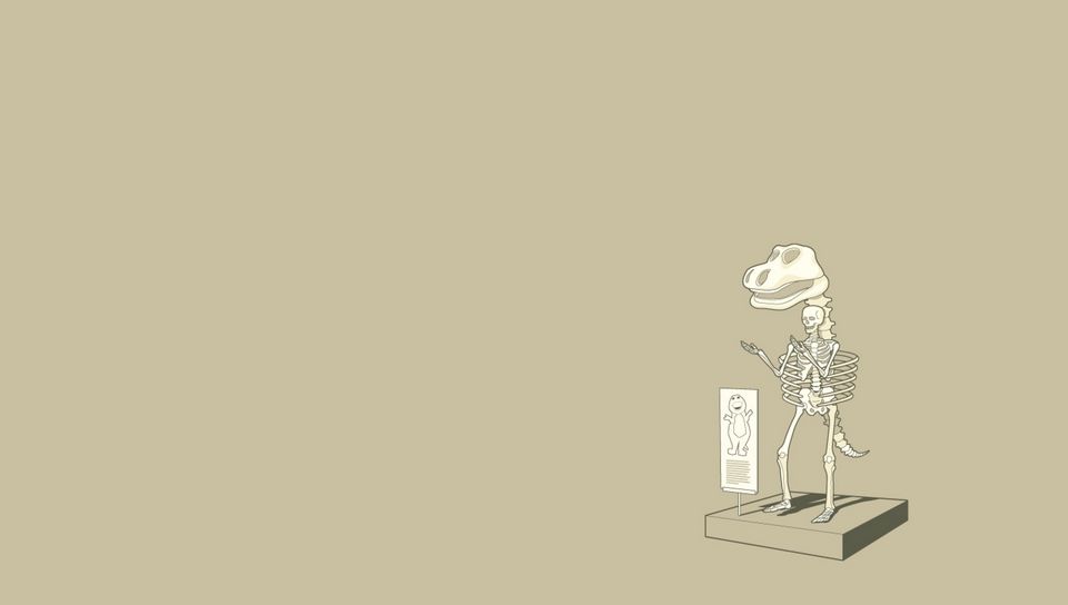 960x544 Wallpaper dinosaur, skeleton, finding, unusual