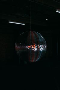 Preview wallpaper disco ball, ball, glare, darkness, dark