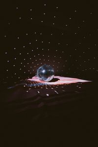 Preview wallpaper disco ball, ball, glare, points, light, dark
