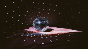 Preview wallpaper disco ball, ball, glare, points, light, dark