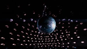 Preview wallpaper disco ball, ball, sphere, mirror, dark