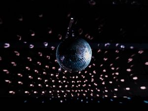 Preview wallpaper disco ball, ball, sphere, mirror, dark