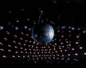 Preview wallpaper disco ball, ball, sphere, mirror, dark