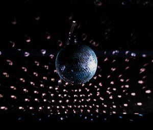 Preview wallpaper disco ball, ball, sphere, mirror, dark