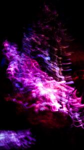 Preview wallpaper distortion, neon, purple, dark