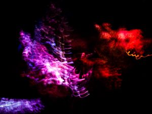 Preview wallpaper distortion, neon, purple, dark