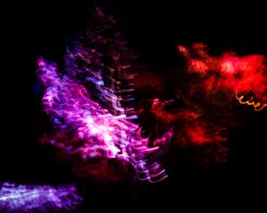 Preview wallpaper distortion, neon, purple, dark