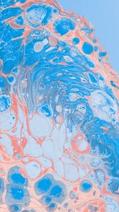 Preview wallpaper divorces, abstraction, pink, blue, paint