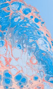 Preview wallpaper divorces, abstraction, pink, blue, paint