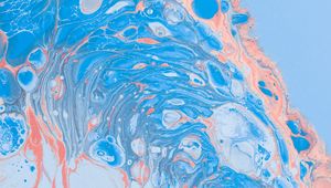 Preview wallpaper divorces, abstraction, pink, blue, paint