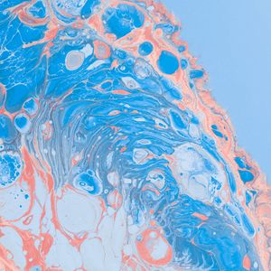 Preview wallpaper divorces, abstraction, pink, blue, paint