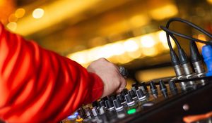 Preview wallpaper dj, hand, equipment, music