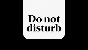 Preview wallpaper do not disturb, words, inscription, black