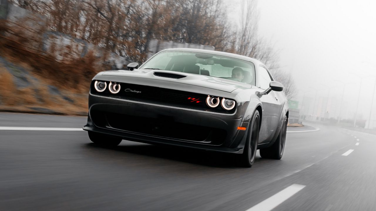 Wallpaper dodge challenger, dodge, car, road, speed