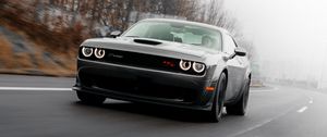 Preview wallpaper dodge challenger, dodge, car, road, speed