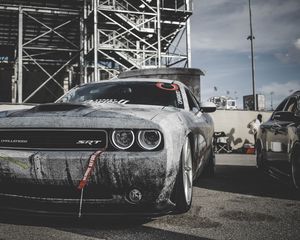 Preview wallpaper dodge challenger, dodge, challenger, sports car, race