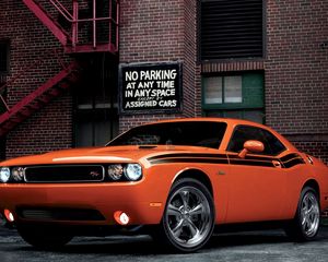 Preview wallpaper dodge challenger rt, auto, red