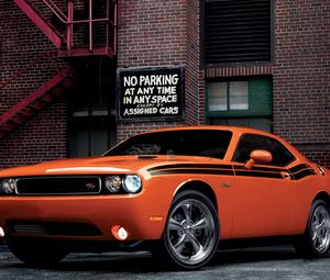 Preview wallpaper dodge challenger rt, auto, red