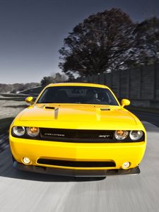 Preview wallpaper dodge challenger, srt8 392, cars, style, yellow, speed