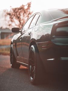 Preview wallpaper dodge charger, car, side view, black