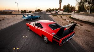 Preview wallpaper dodge charger daytona, rear view, style