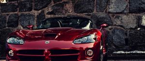 Preview wallpaper dodge viper, auto, red