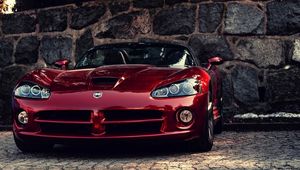 Preview wallpaper dodge viper, auto, red