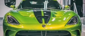 Preview wallpaper dodge viper, dodge, sports car, front view, motor show