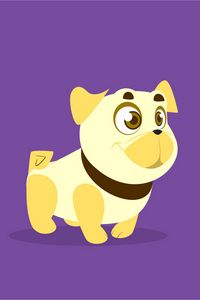 Preview wallpaper dog, art, cute, smile