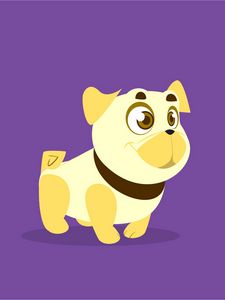 Preview wallpaper dog, art, cute, smile