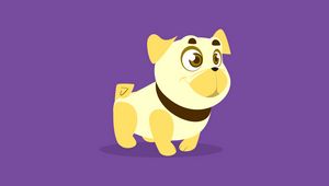 Preview wallpaper dog, art, cute, smile