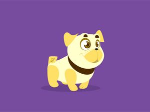 Preview wallpaper dog, art, cute, smile