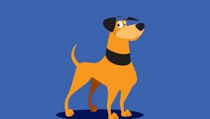 Preview wallpaper dog, art, cute, illustration