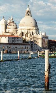 Preview wallpaper dogana, dome, venice, sea, architecture