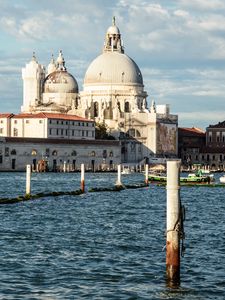 Preview wallpaper dogana, dome, venice, sea, architecture