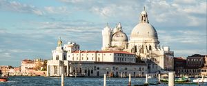 Preview wallpaper dogana, dome, venice, sea, architecture