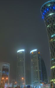 Preview wallpaper doha, qatar, uae, skyscrapers