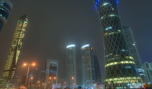 Preview wallpaper doha, qatar, uae, skyscrapers